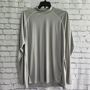 G-MAC Apparel Size XXL 2XL Gray Long Sleeve Golf Shirt